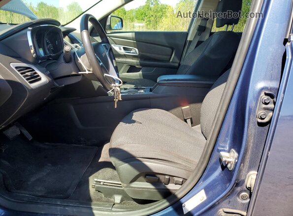 2GKFLTE37G6183859 2016 GMC TERRAIN Blue Вид салону спереду