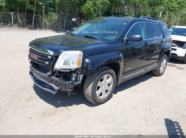 2GKFLTEK3G6337412 2016 GMC TERRAIN Черный Передняя левая четверть