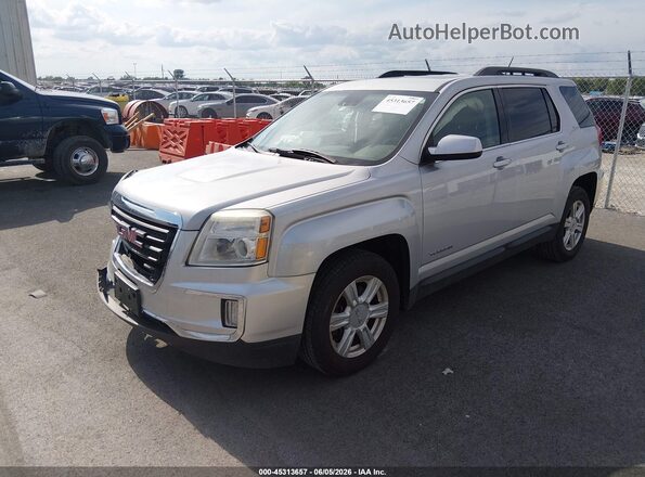 2GKFLTEK4G6240347 2016 GMC TERRAIN Gray წინა მარცხენა ხედი სამი მეოთხედიდან