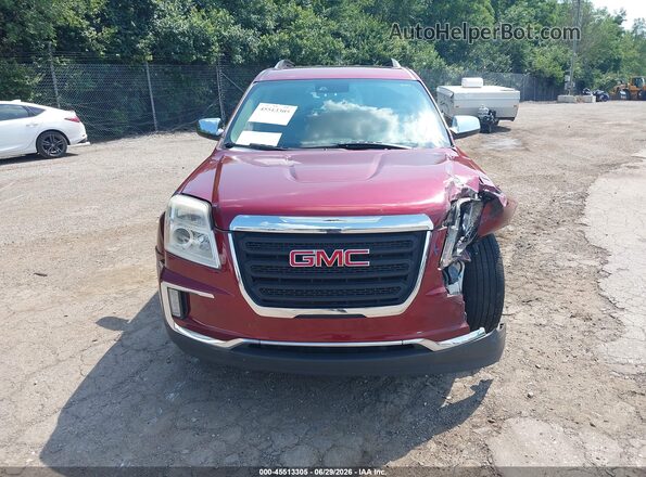 2GKFLUE31G6355888 2016 GMC TERRAIN Красный Вид щитка приборов