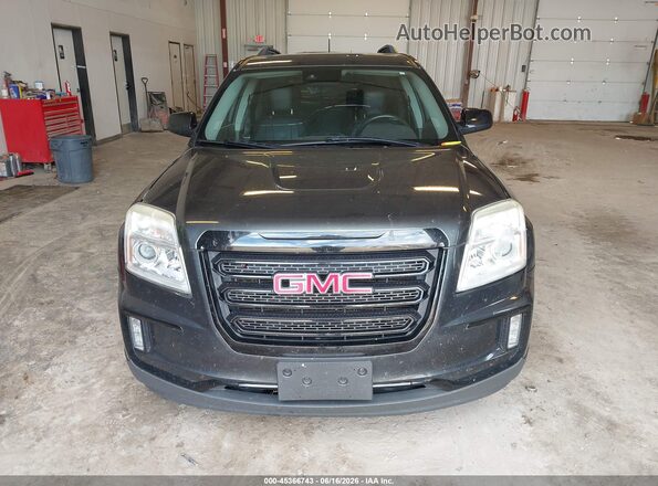 2GKFLUE31H6162335 2017 GMC TERRAIN Black Widok zestawu wskaźników