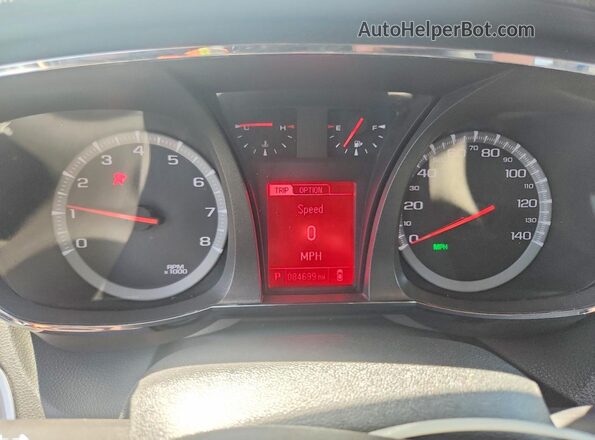 2GKFLUE3XG6121507 2016 GMC TERRAIN Белый Вид щитка приборов