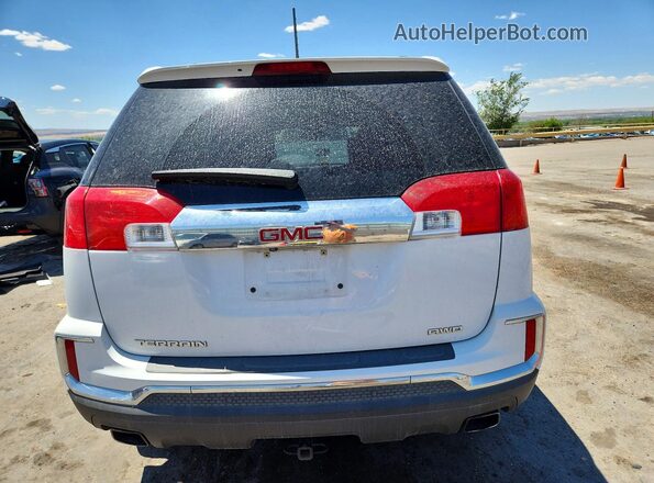 2GKFLUE3XG6121507 2016 GMC TERRAIN Белый Вид сзади