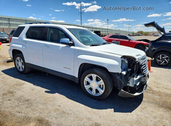2GKFLUE3XG6121507 2016 GMC TERRAIN Белый Передняя правая четверть