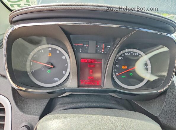 2GKFLUEK0H6313186 2017 GMC TERRAIN Blue Widok zestawu wskaźników