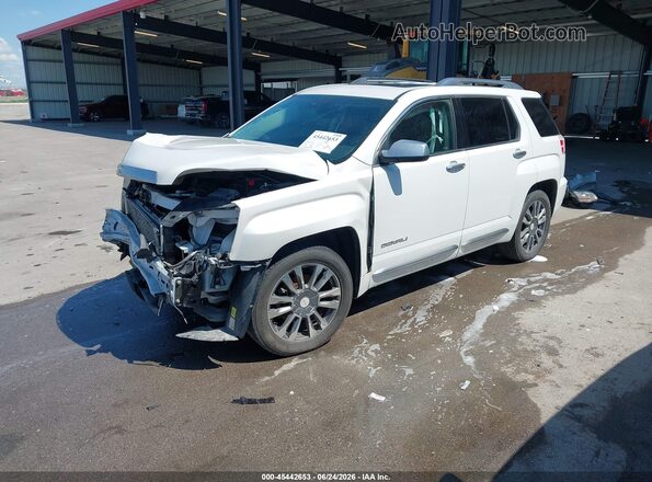 2GKFLVE33G6172997 2016 GMC TERRAIN White წინა მარცხენა ხედი სამი მეოთხედიდან