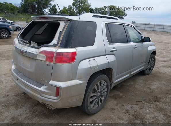 2GKFLVE35H6231971 2017 GMC TERRAIN Серебряный Задняя правая четверть