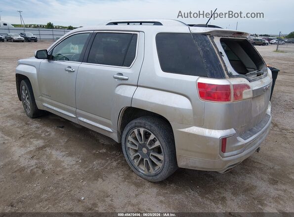 2GKFLVE35H6231971 2017 GMC TERRAIN Серебряный Задняя левая четверть