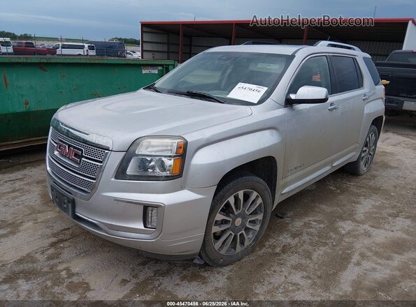 2GKFLVE35H6231971 2017 GMC TERRAIN Серебряный Передняя левая четверть