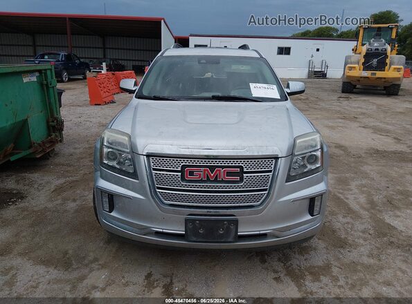 2GKFLVE35H6231971 2017 GMC TERRAIN Серебряный Вид щитка приборов