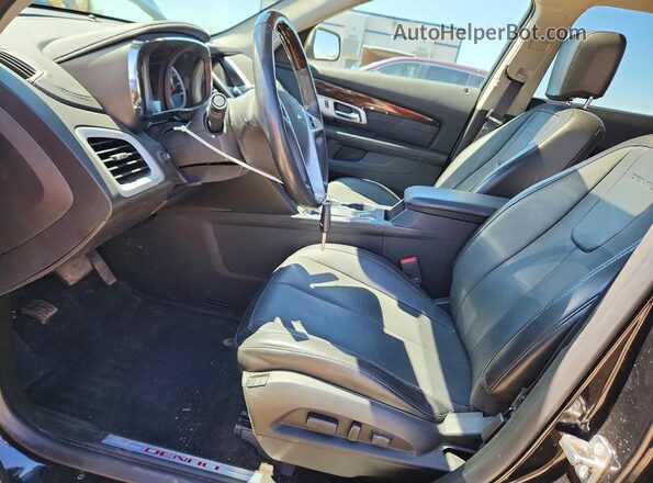 2GKFLVE36G6203580 2016 GMC TERRAIN Black Вид салону спереду