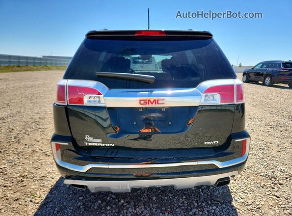2GKFLVE36G6203580 2016 GMC TERRAIN Black Вид ззаду
