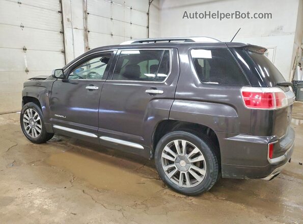 2GKFLVE37G6304059 2016 GMC TERRAIN Charcoal Задня ліва чверть