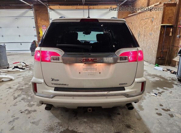 2GKFLVE38G6254983 2016 GMC TERRAIN White Widok z tyłu