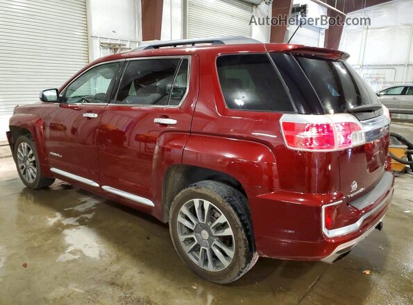 2GKFLVE39G6249064 2016 GMC TERRAIN Maroon Rear left