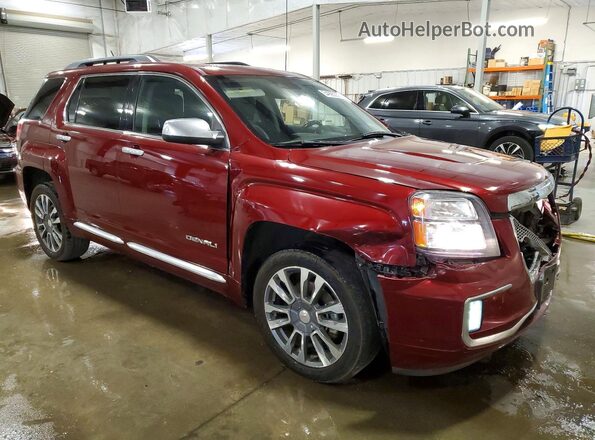 2GKFLVE39G6249064 2016 GMC TERRAIN Maroon Front right