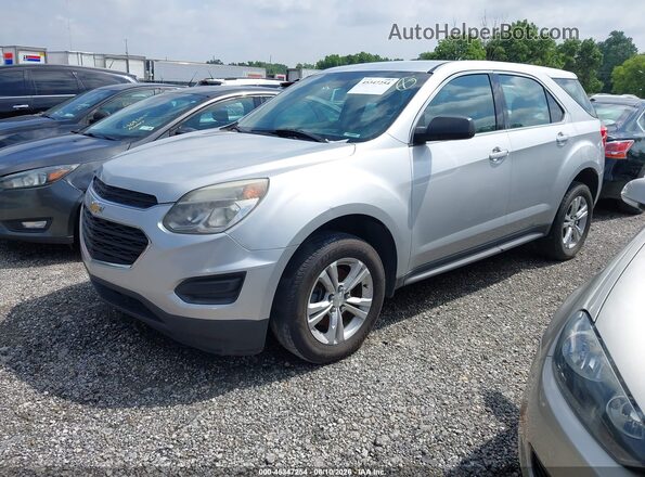 2GNALBEK2G1182419 2016 CHEVROLET EQUINOX Silver წინა მარცხენა ხედი სამი მეოთხედიდან