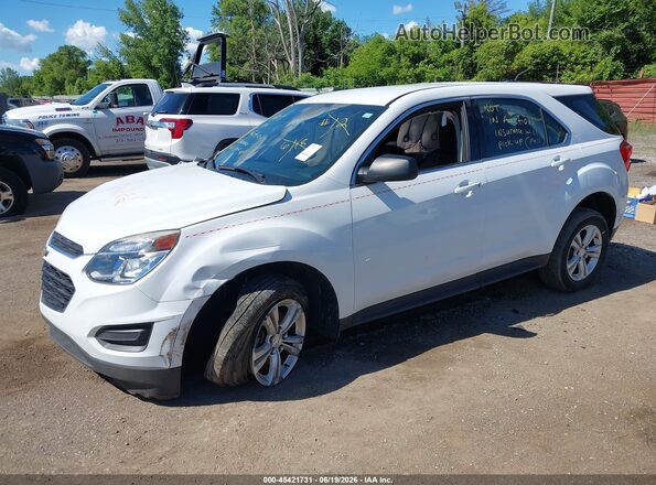 2GNALBEK2H1560384 2017 CHEVROLET EQUINOX White Vista tres cuartos delantera izquierda