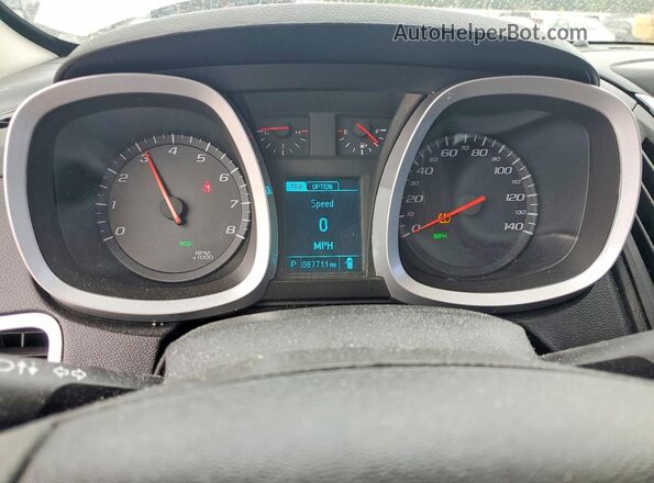 2GNALBEK3H1554240 2017 CHEVROLET EQUINOX White ხელსაწყოთა პანელის ხედი