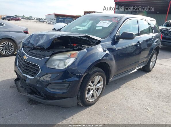 2GNALBEK6G6311684 2016 CHEVROLET EQUINOX Blue Vista tres cuartos delantera izquierda