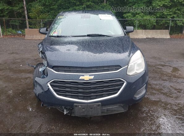 2GNALBEK6H1552725 2017 CHEVROLET EQUINOX Blue წინა პანელის ხედი