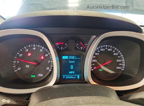 2GNALBEK8H1521010 2017 CHEVROLET EQUINOX Синий Вид щитка приборов