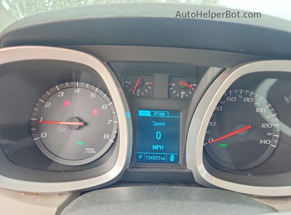 2GNALBEK8H1573642 2017 CHEVROLET EQUINOX Белый Вид щитка приборов