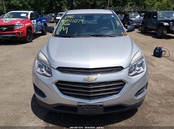 2GNALBEK8H1606672 2017 CHEVROLET EQUINOX Silver Вид спереду