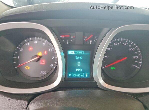 2GNALBEK8H1610835 2017 CHEVROLET EQUINOX Silver ხელსაწყოთა პანელის ხედი