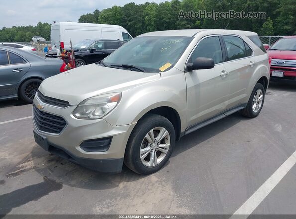 2GNALBEK9G1101352 2016 CHEVROLET EQUINOX Beige Առջևի ձախ երեք քառորդ տեսարան