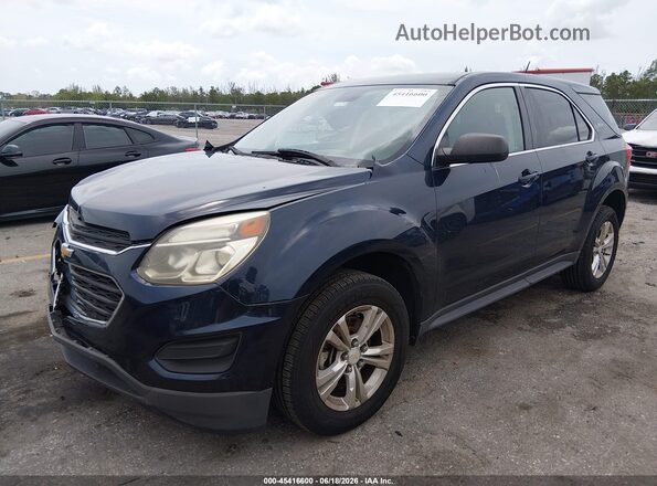 2GNALBEK9G1153998 2016 CHEVROLET EQUINOX Blue წინა მარცხენა ხედი სამი მეოთხედიდან