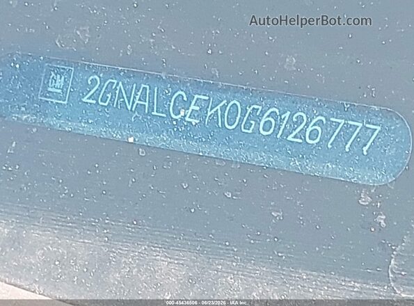 2GNALCEK0G6126777 2016 CHEVROLET EQUINOX Blue Вид підкапотного простору