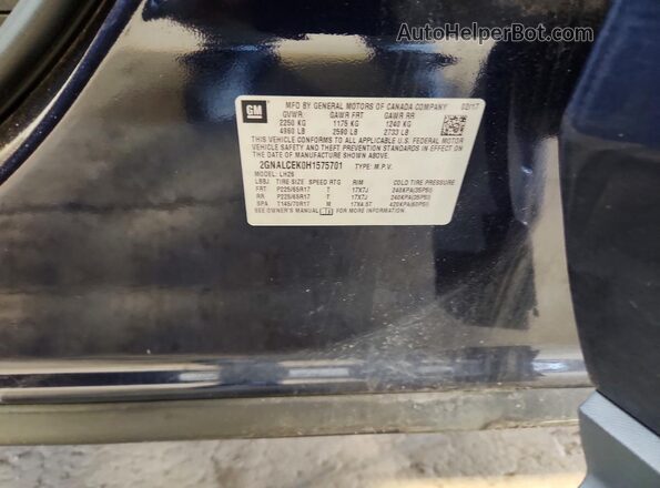2GNALCEK0H1575701 2017 CHEVROLET EQUINOX Blue 360 interior view