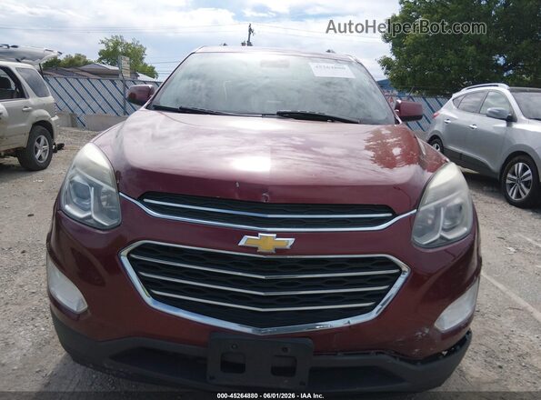 2GNALCEK0H1582020 2017 CHEVROLET EQUINOX Burgundy Սարքավորումների վահանակի տեսք