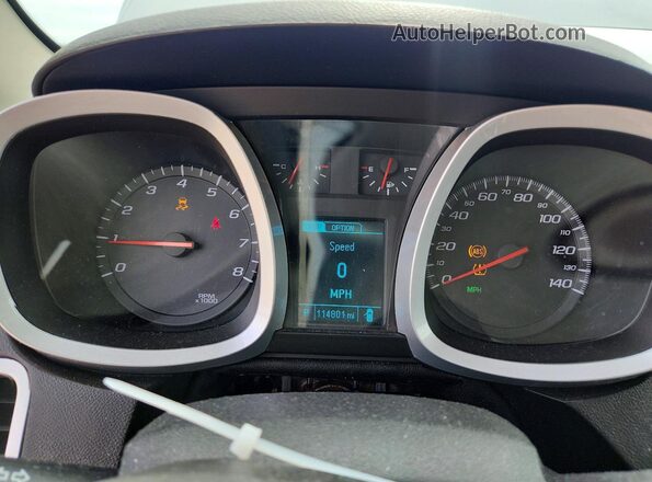 2GNALCEK0H6263218 2017 CHEVROLET EQUINOX Белый Вид щитка приборов