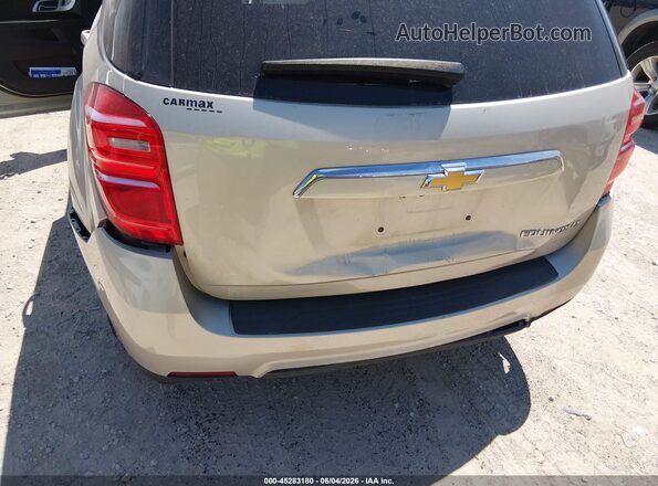 2GNALCEK1G1127403 2016 CHEVROLET EQUINOX Beige წინა ხედი