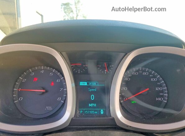 2GNALCEK1H6222421 2017 CHEVROLET EQUINOX White Вид щитка приладів