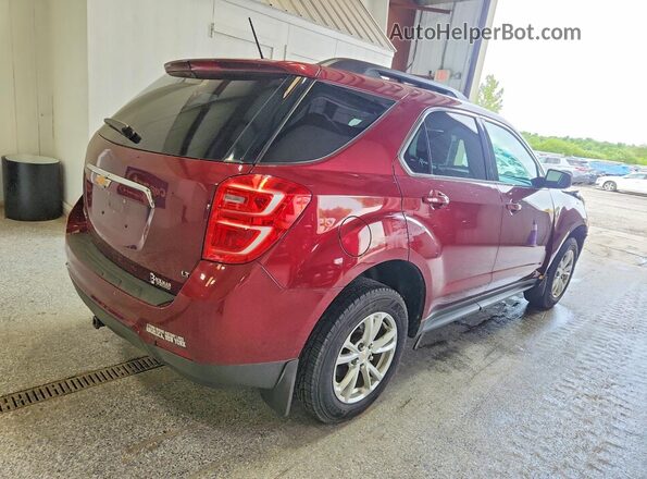 2GNALCEK2H1610495 2017 CHEVROLET EQUINOX Burgundy უკანა მარჯვენა