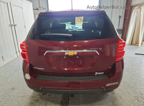 2GNALCEK2H1610495 2017 CHEVROLET EQUINOX Burgundy უკანა ხედი