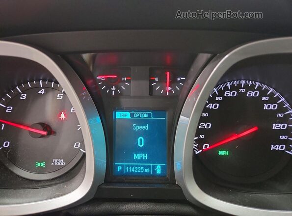 2GNALCEK4G1113480 2016 CHEVROLET EQUINOX White Widok zestawu wskaźników