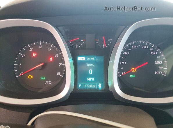 2GNALCEK4G6248686 2016 CHEVROLET EQUINOX Silver Սարքավորումների վահանակի տեսք