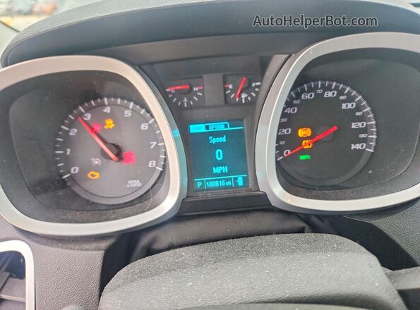 2GNALCEK5G1111799 2016 CHEVROLET EQUINOX Черный Вид щитка приборов