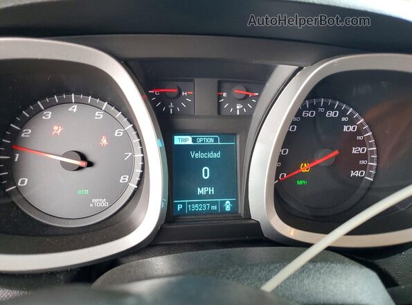 2GNALCEK5G6273645 2016 CHEVROLET EQUINOX Gray Instrument cluster view