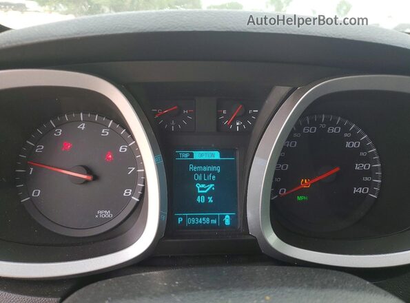 2GNALCEK6H1578036 2017 CHEVROLET EQUINOX Blue Вид щитка приладів