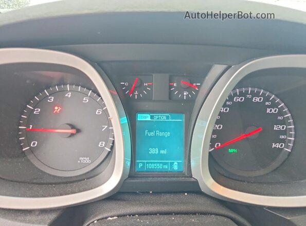 2GNALCEK7H1548074 2017 CHEVROLET EQUINOX White Widok zestawu wskaźników