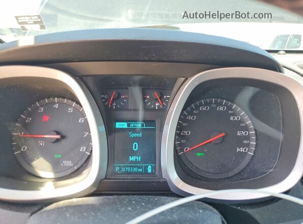 2GNALCEK7H1549967 2017 CHEVROLET EQUINOX Black Սարքավորումների վահանակի տեսք