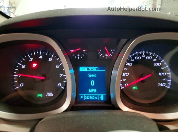 2GNALCEK9G1172203 2016 CHEVROLET EQUINOX Silver Instrument cluster view