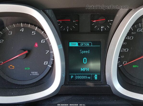 2GNALCEK9G6172009 2016 CHEVROLET EQUINOX Gray Widok tylnych siedzeń