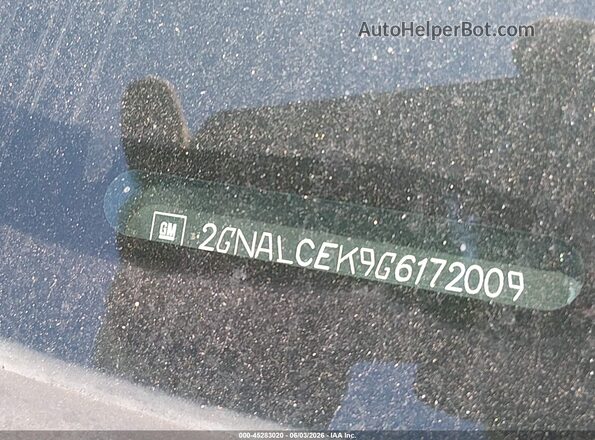 2GNALCEK9G6172009 2016 CHEVROLET EQUINOX Gray Widok komory silnika