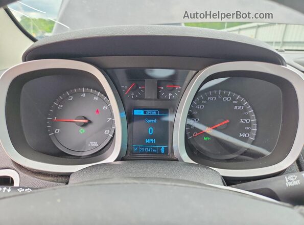 2GNALCEK9G6279013 2016 CHEVROLET EQUINOX Gray Instrument cluster view